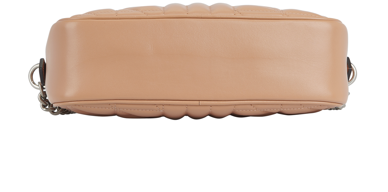 GG Marmont Small Shoulder Bag, &pound;850, Handbags, Beige, Lambskin Leather, Top view